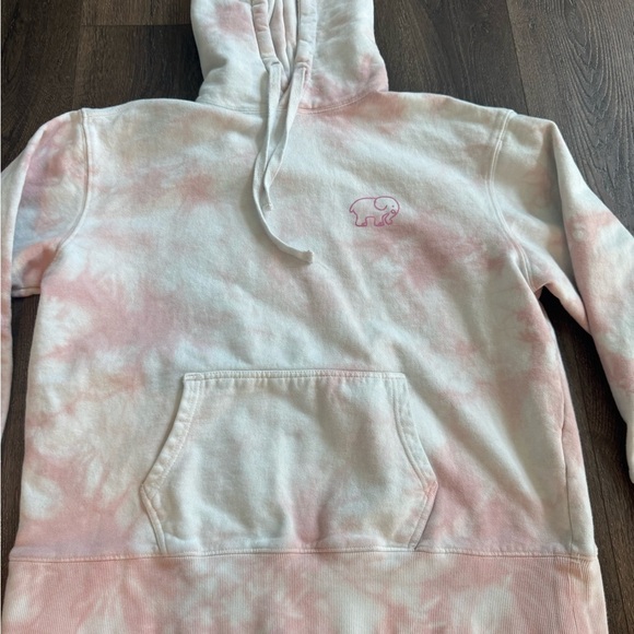 Ivory Ella Sweatshirt hoodie. Light pink tie dye. Women’s size medium. - Picture 2 of 7